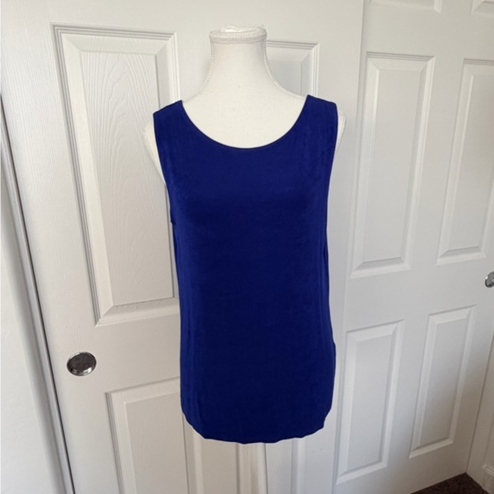 Chicos Royal Blue Travelers Tank - Sz 1